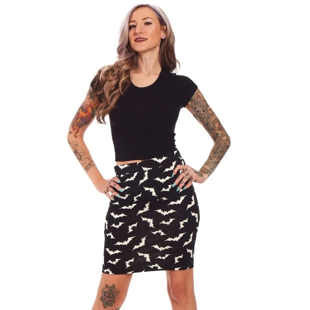 Sourpuss Luna Bats Skirt